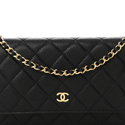 Chanel Caviar Quilted Wallet on Chain WOC Black 8 of 16