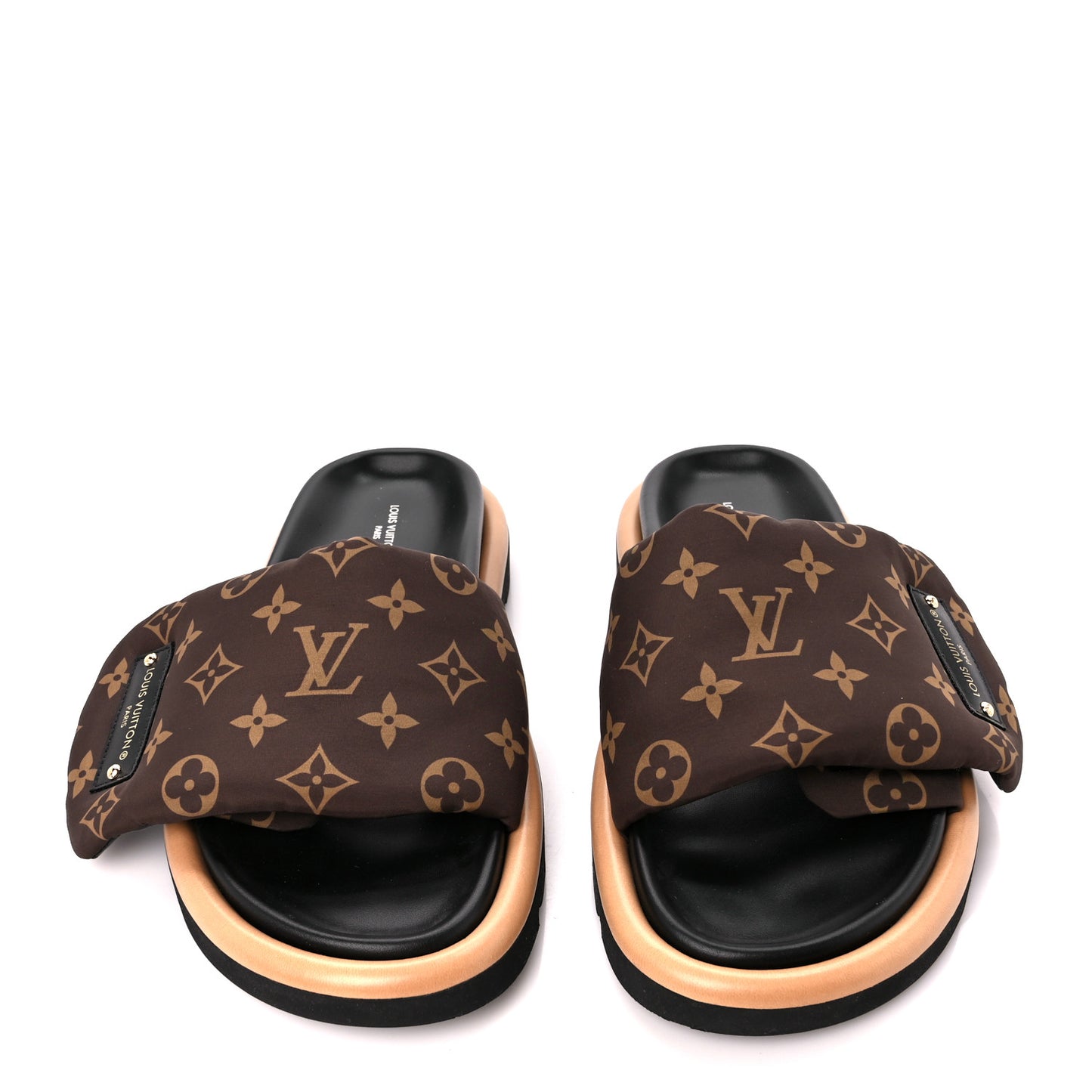 Nylon Monogram Pool Pillow Comfort Mule 39 Cacao Brown