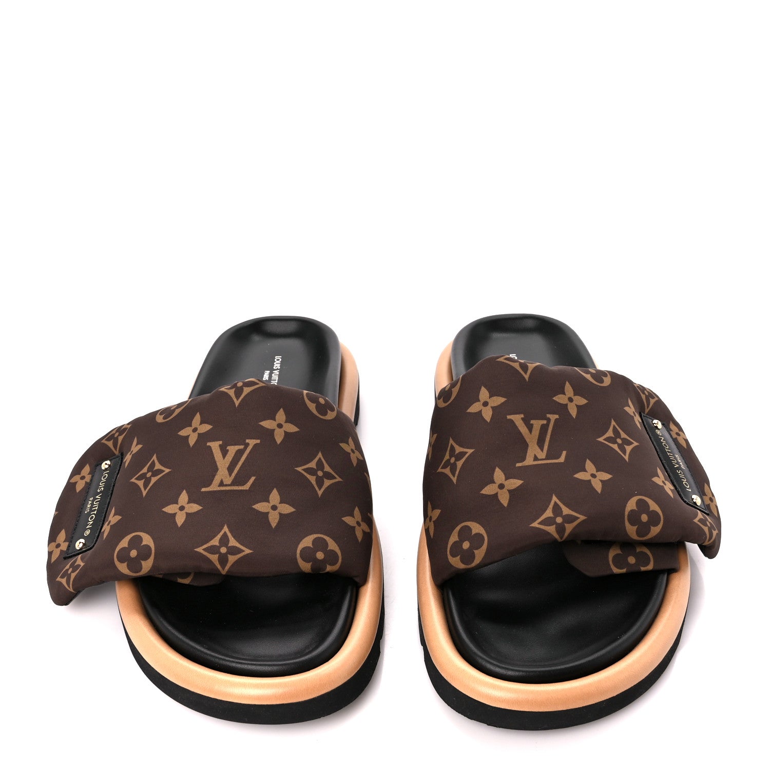 Louis Vuitton Nylon Monogram Pool Pillow Comfort Mule 39 Cacao Brown 2 of 9