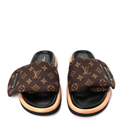 Louis Vuitton Nylon Monogram Pool Pillow Comfort Mule 39 Cacao Brown 2 of 9