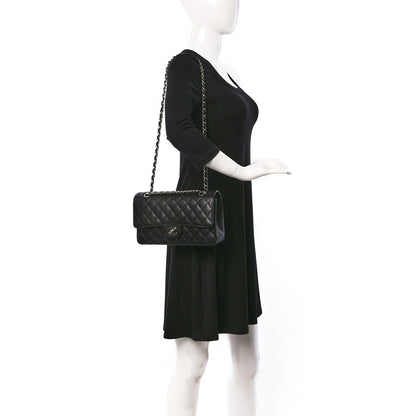 Chanel Caviar Quilted Medium Double Flap Black 2 of 10