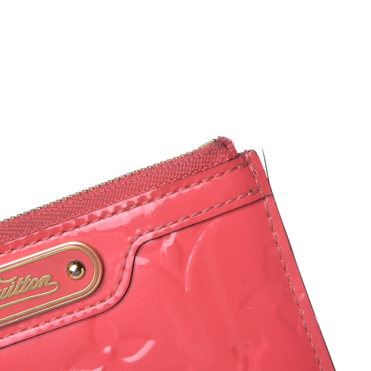 Vernis Key Pouch Rose Litchi