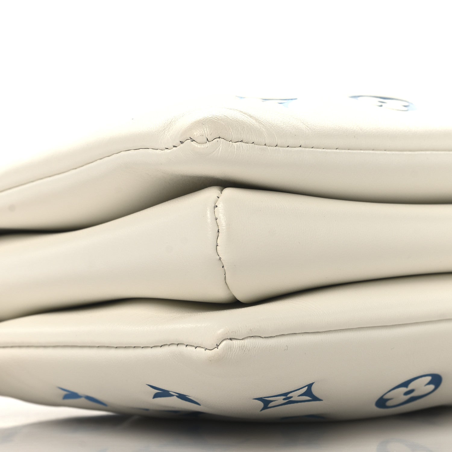 Louis Vuitton Lambskin Embossed Monogram Tricolor By The Pool Coussin PM White Blue 9 of 10
