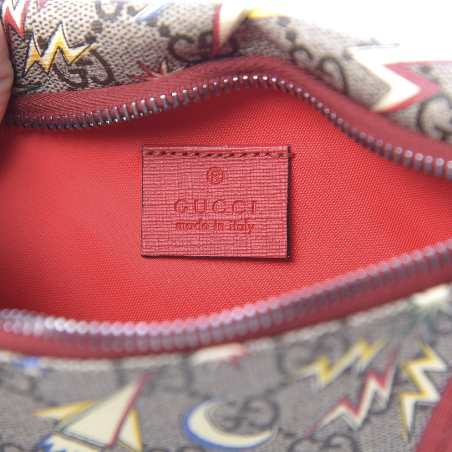 GG Supreme Monogram Childrens Space Print Belt Bag Multicolor