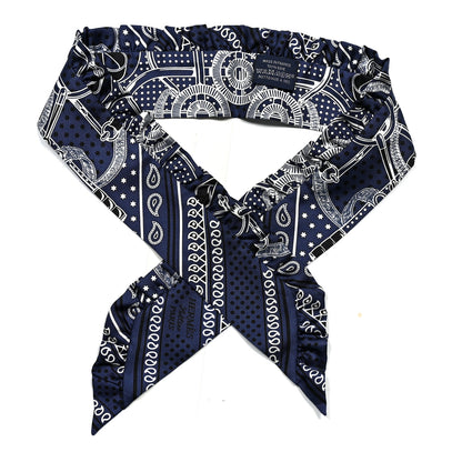 Hermes Eperon d'Or Bandana Ruffle Twilly Marine Fonce Black White 1 of 3