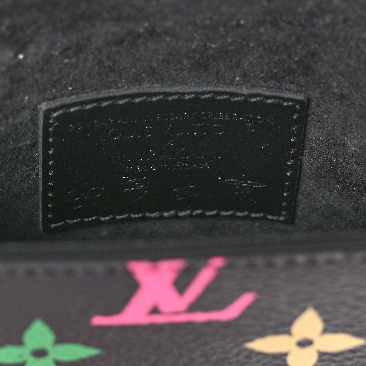 LV X TM Monogram Multicolor Phone Pouch Metis Black