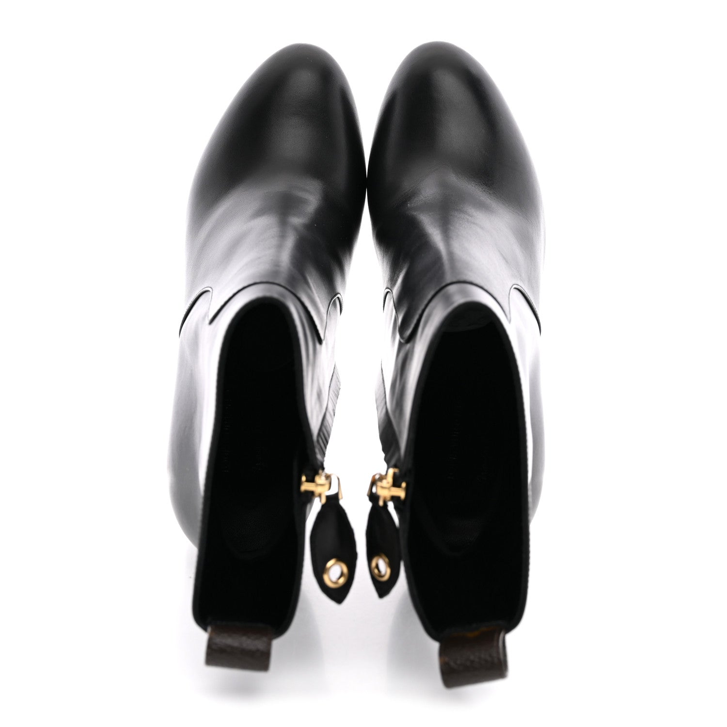 Louis Vuitton LV X YK Calfskin Monogram Silhouette Ankle Boots 37.5 Black 2 of 12