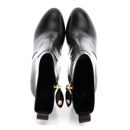 Louis Vuitton LV X YK Calfskin Monogram Silhouette Ankle Boots 37.5 Black 2 of 12