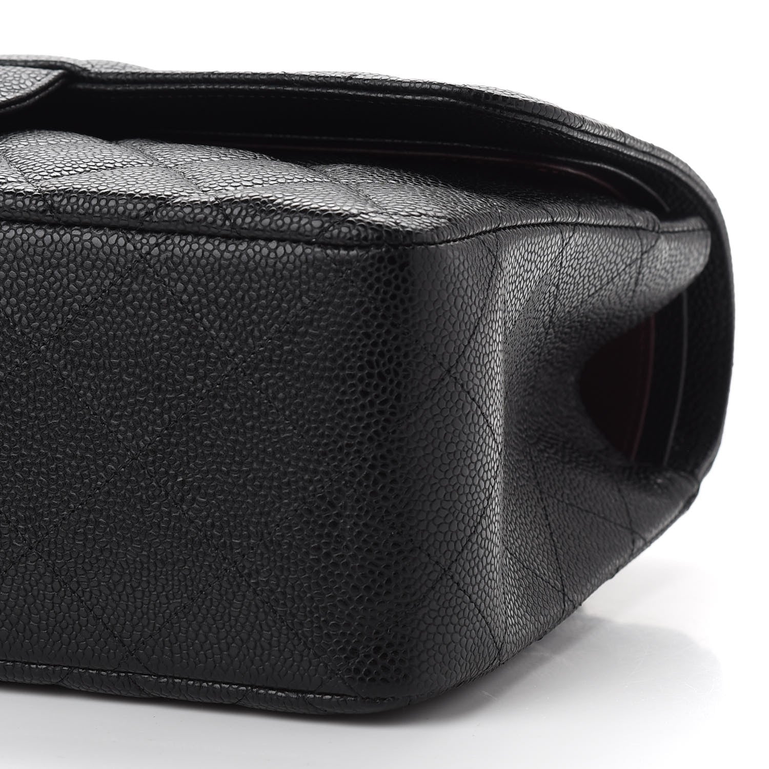 Chanel Caviar Quilted Jumbo Double Flap Black 6 of 9