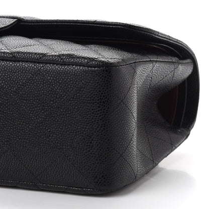 Chanel Caviar Quilted Jumbo Double Flap Black 6 of 9