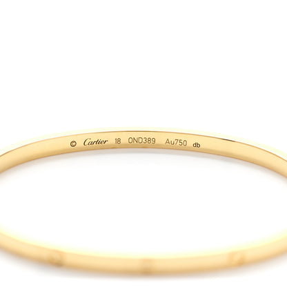 Cartier 18K Yellow Gold Small LOVE Bracelet 18 4 of 5