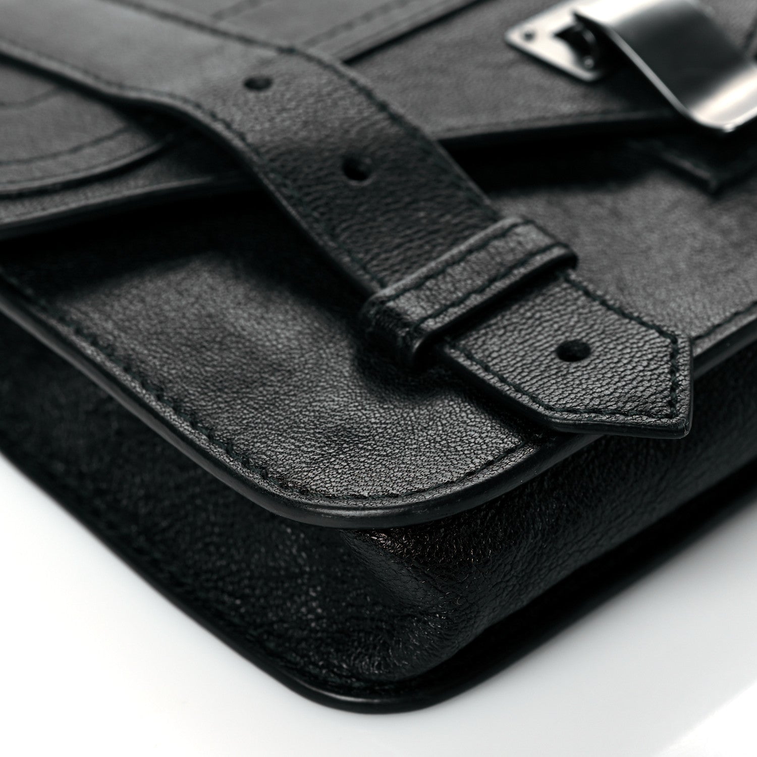 Proenza Schouler Lambskin PS1 Large Chain Wallet Black 8 of 10