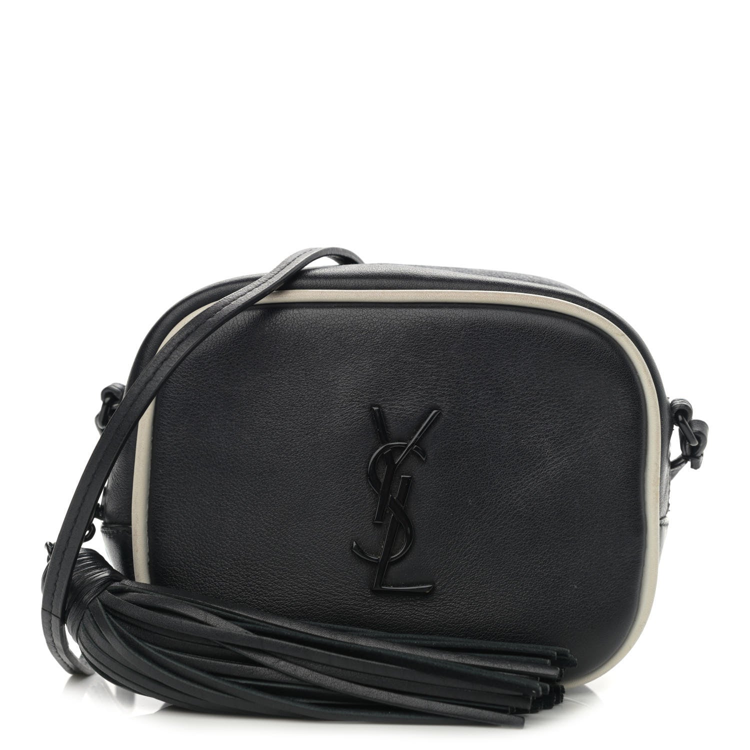 Saint Laurent Nappa Monogram Blogger Bag Black White 1 of 12