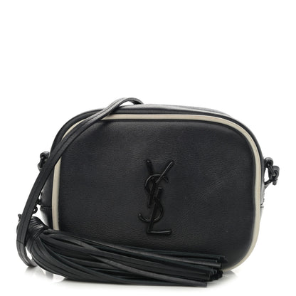 Saint Laurent Nappa Monogram Blogger Bag Black White 1 of 12