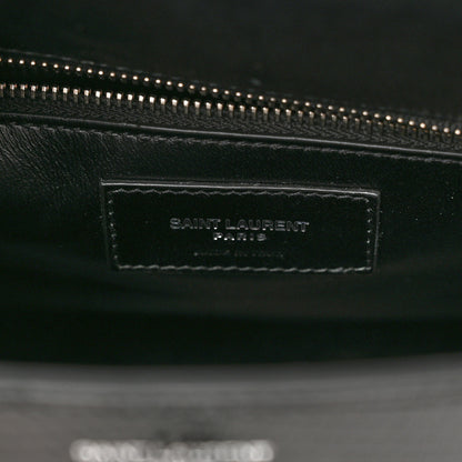 Saint Laurent Lizard Le Fermoir Top Handle Bag Small Black 6 of 10