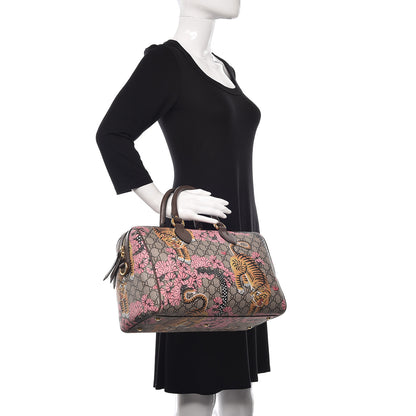 Gucci GG Supreme Monogram Bengal Medium Boston Beige PInk 2 of 18
