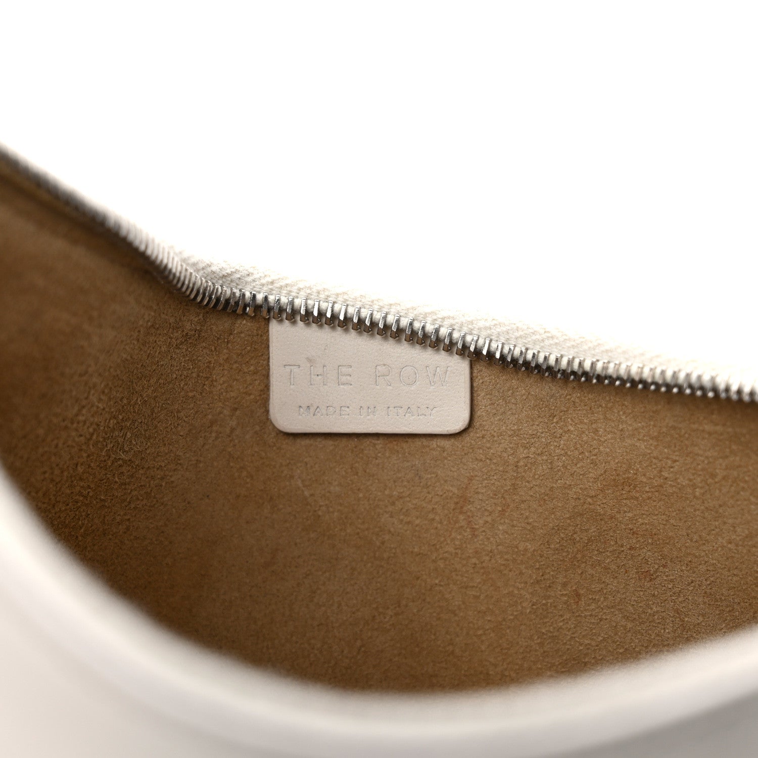 The Row Smooth Calfskin Half Moon Shoulder Bag New Ivory 6 of 14