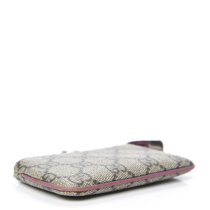 Gucci GG Supreme Monogram Key Case Beige Peonia Flower 4 of 9