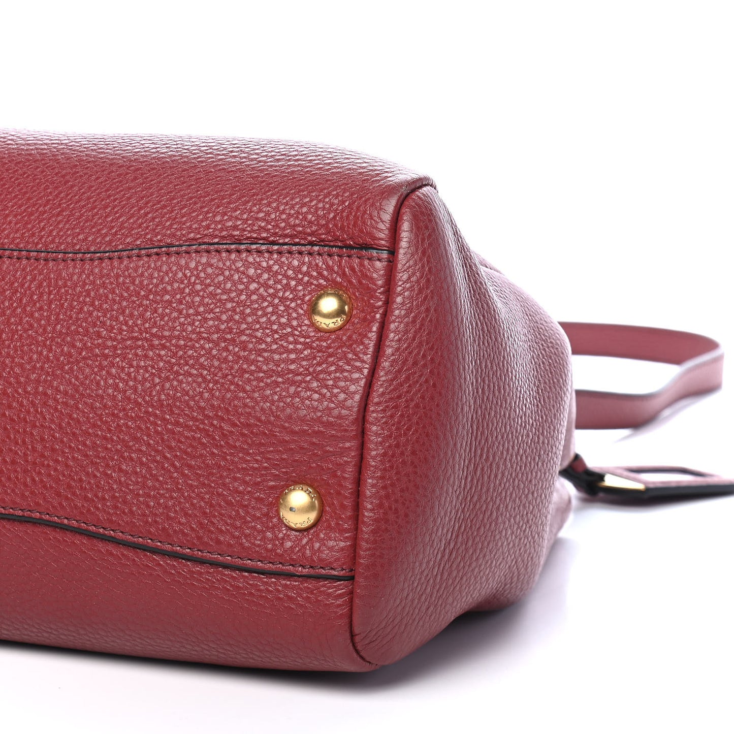 Vitello Phenix Shopping Satchel Rubino