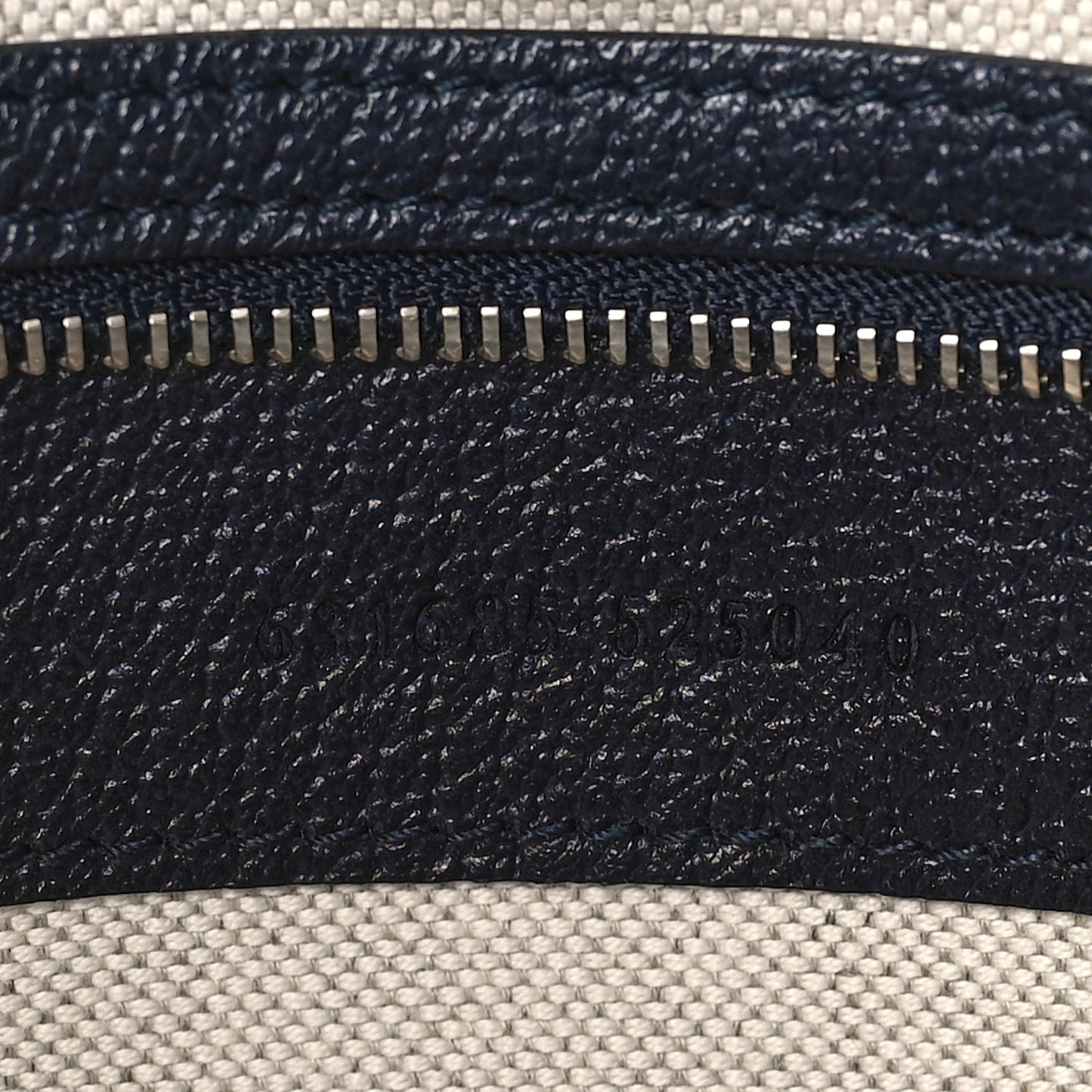 GG Supreme Monogram Textured Calfskin Web Medium Ophidia Shopping Tote Beige Blue