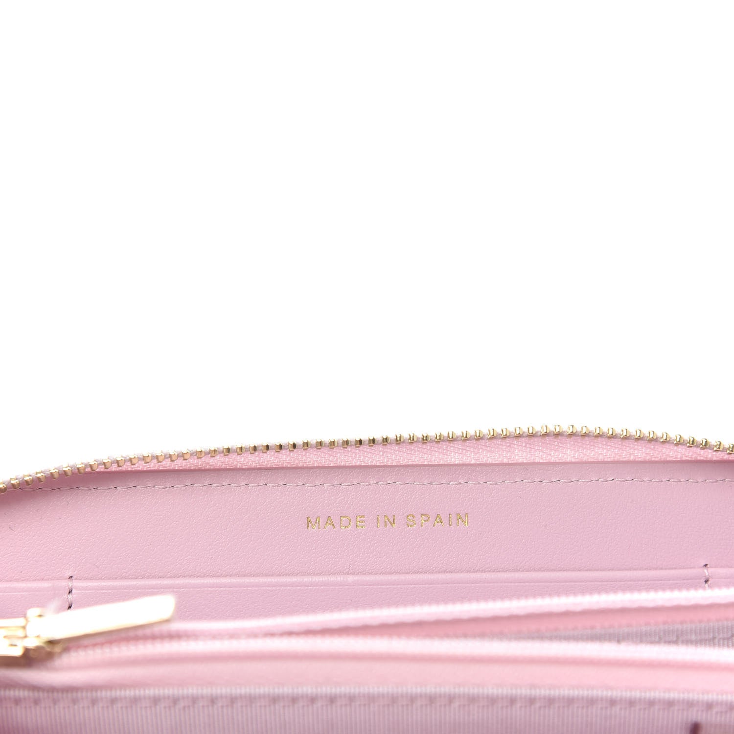 Chanel Caviar Quilted Small Gusset Zip Around Wallet Pink 7 of 9