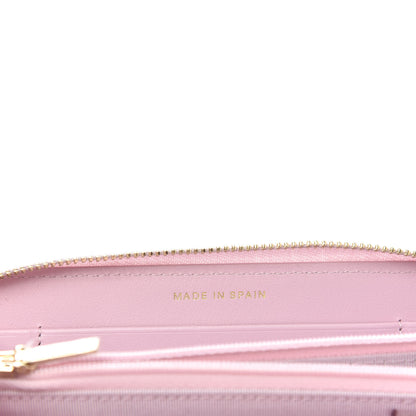 Chanel Caviar Quilted Small Gusset Zip Around Wallet Pink 7 of 9