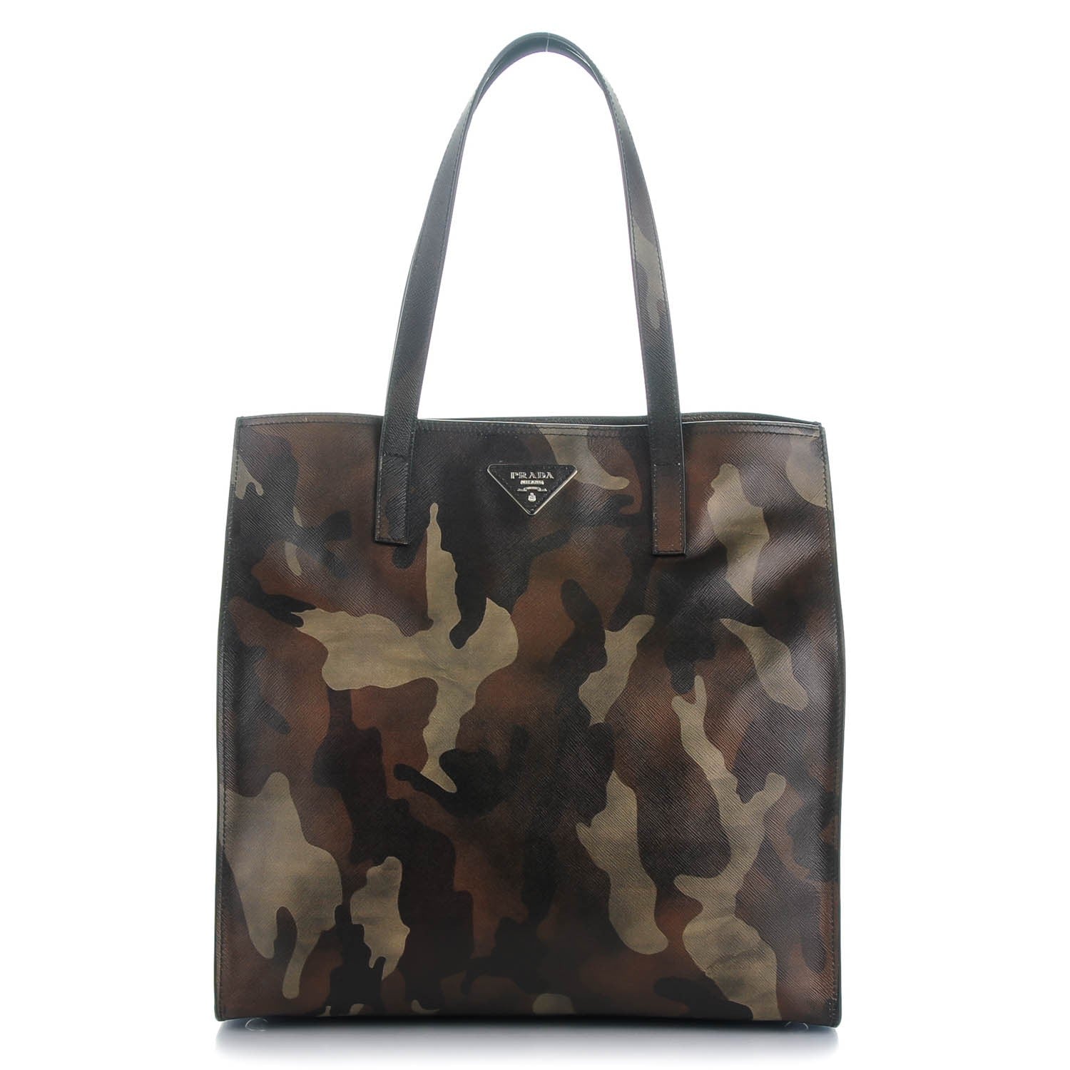 Prada Saffiano Soft Camouflage Military Tote Mimetico 1 of 8
