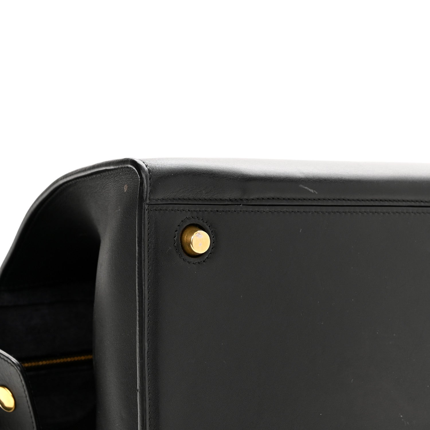 Celine Smooth Calfskin Small Ring Bag Black 10 of 11