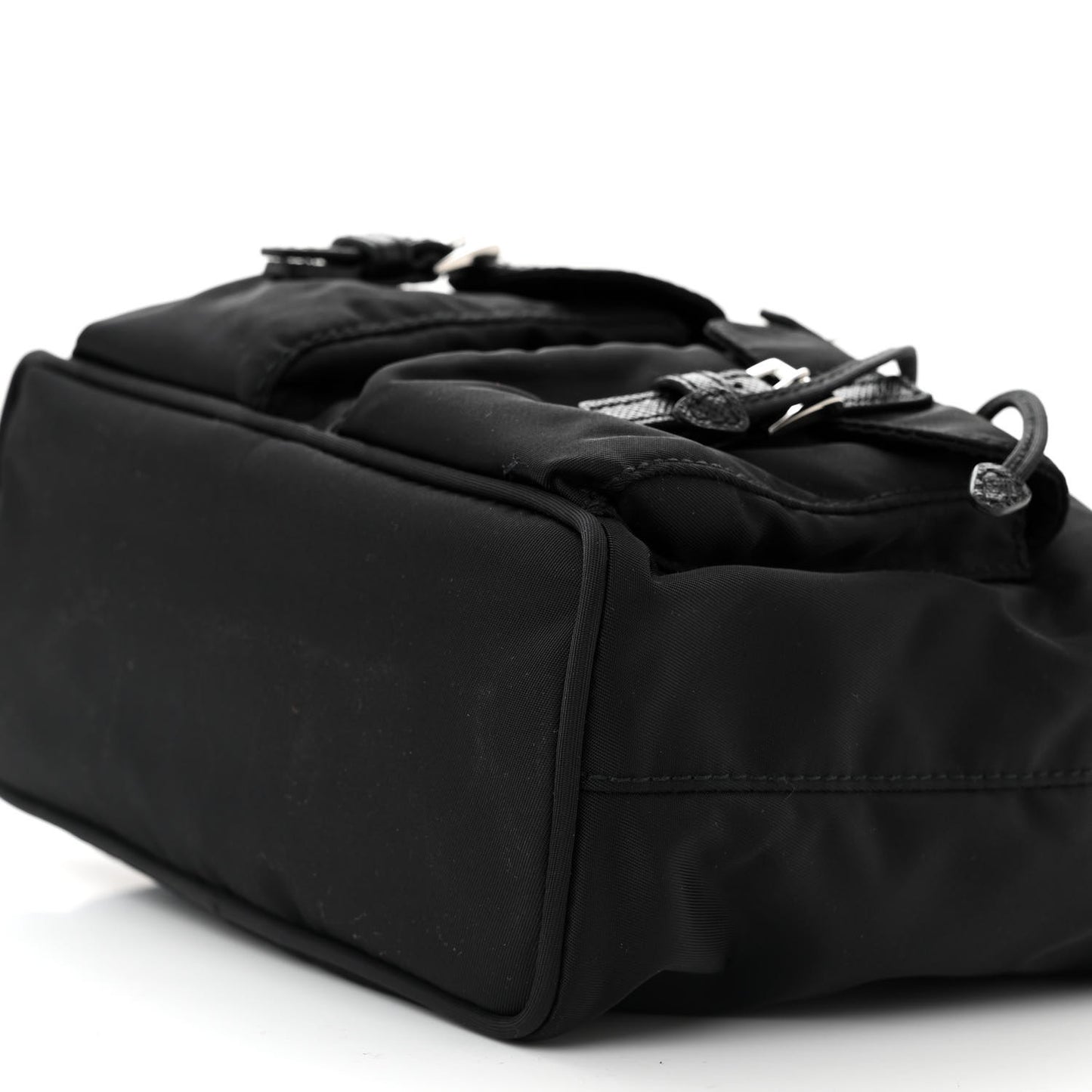 Nylon Vela Mini Crossbody Backpack Black