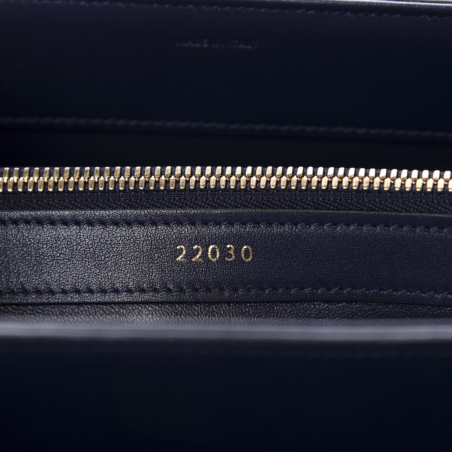 Satinated Calfskin Medium 16 Top Handle Bag Midnight