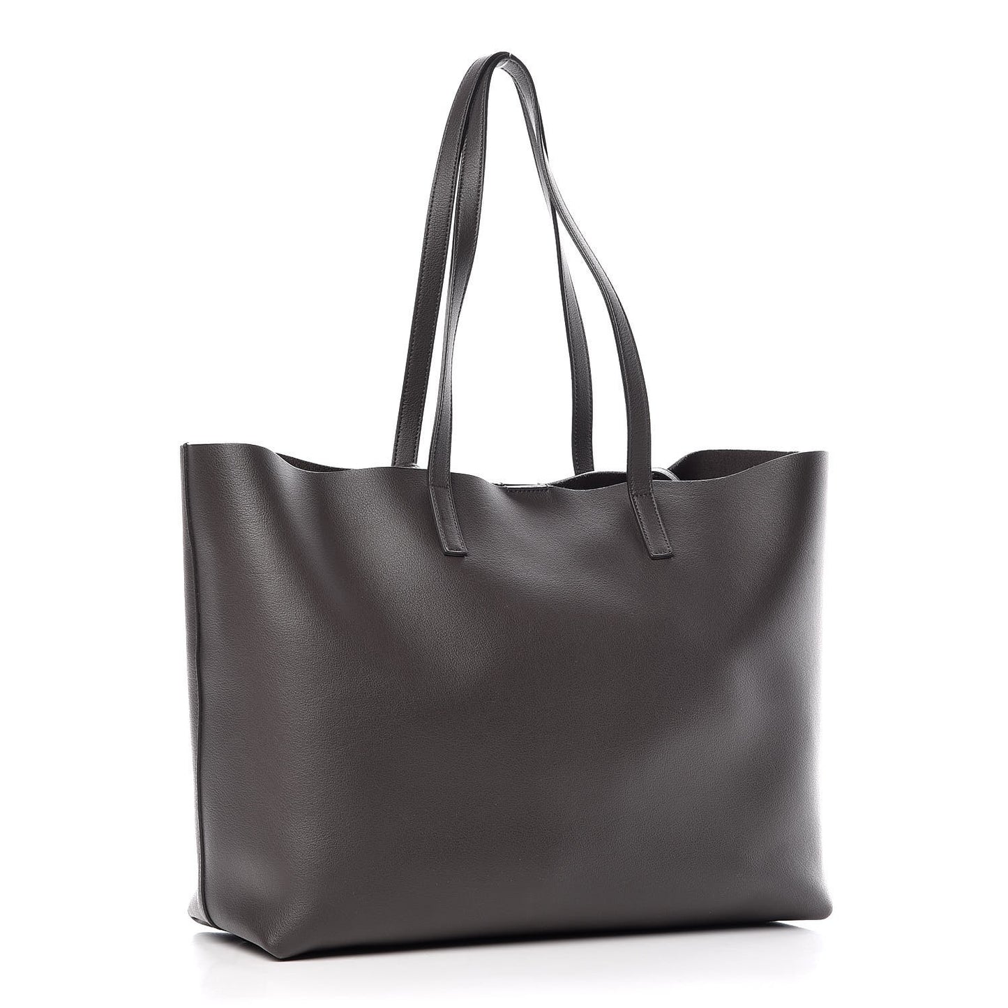 Calfskin Large Shopping Tote Coal