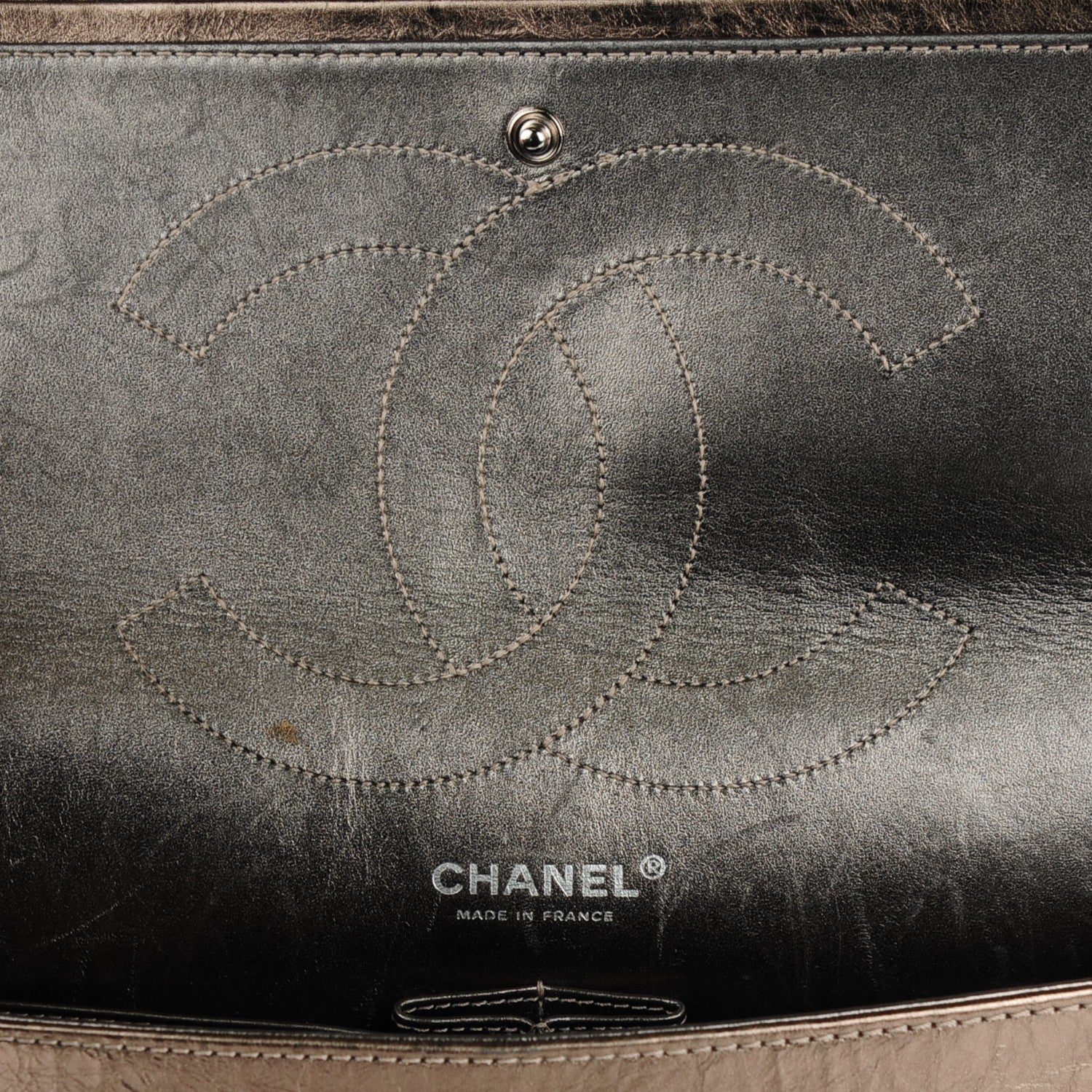 Chanel Metallic Aged Calfskin Quilted 2.55 Reissue 227 Flap Light Gold 5 of 8