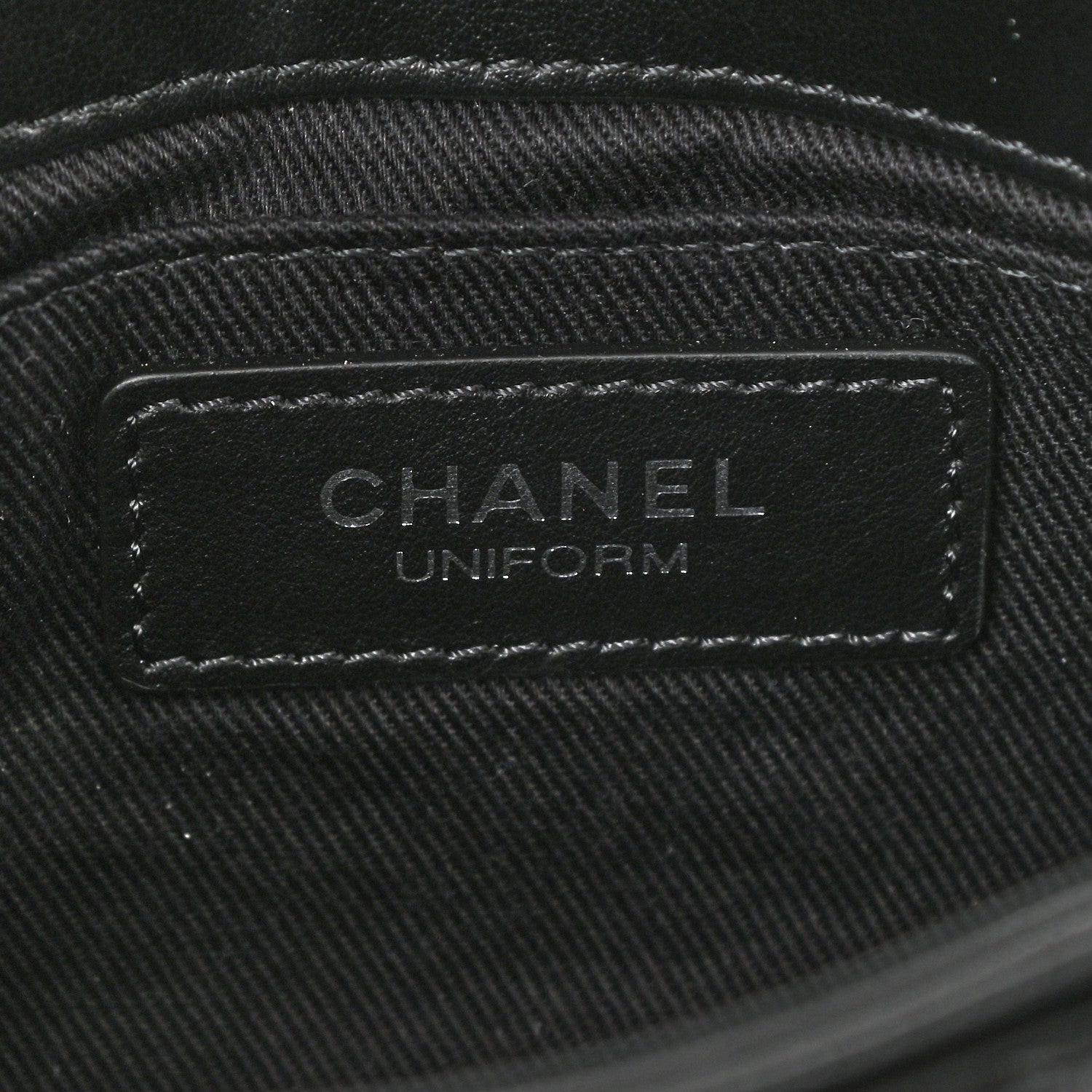 Chanel Calfskin Quilted CC Uniform Flap Belt Bag Black 5 of 10