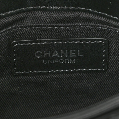 Chanel Calfskin Quilted CC Uniform Flap Belt Bag Black 5 of 10