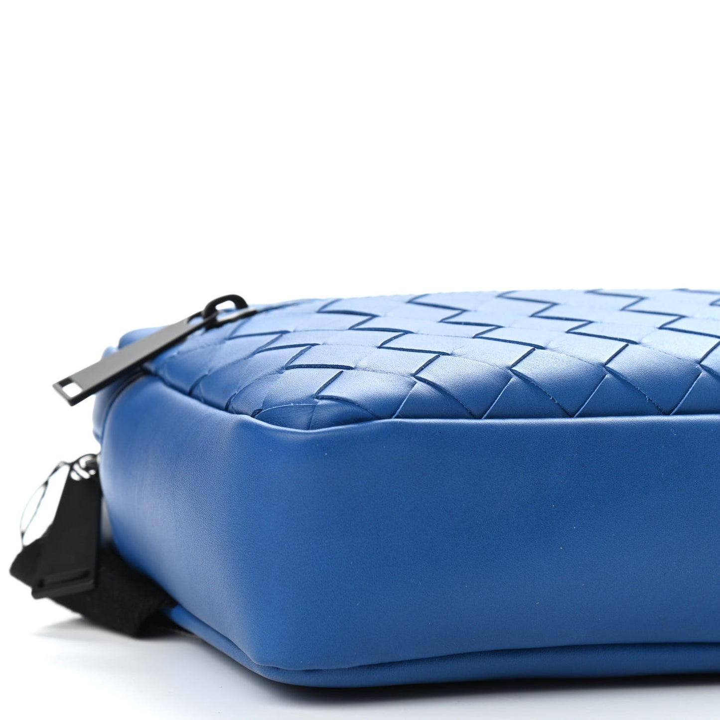 Nappa Intrecciato Belt Bag Bluette