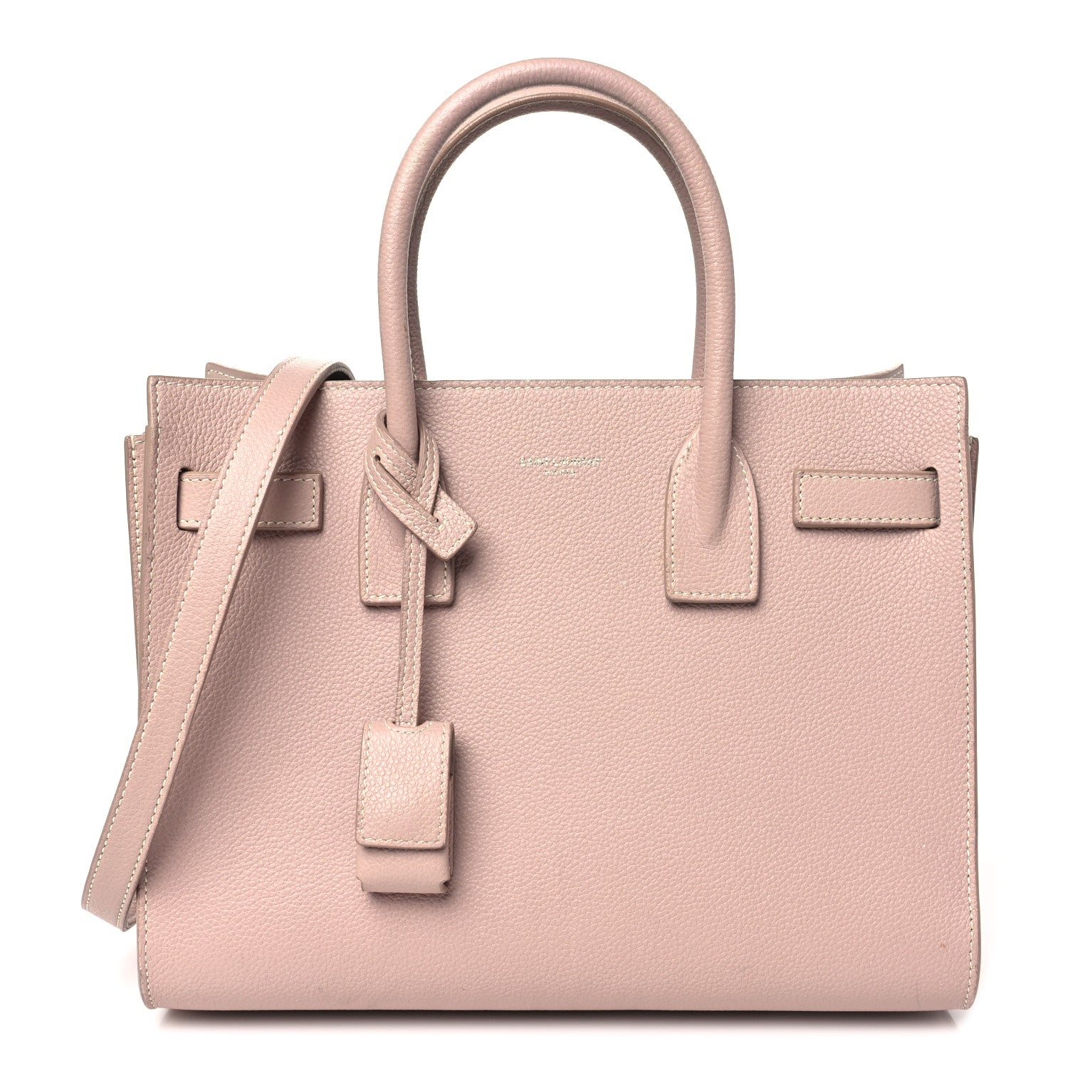 Saint Laurent Grained Calfskin Baby Sac De Jour Souple Rose 1 of 18