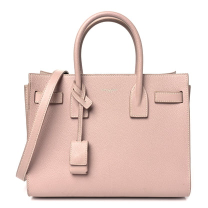 Saint Laurent Grained Calfskin Baby Sac De Jour Souple Rose 1 of 18