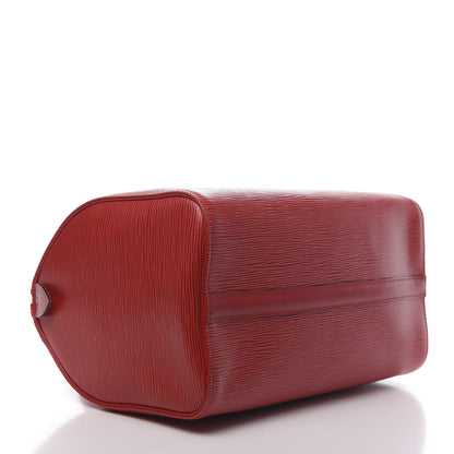 Louis Vuitton Epi Speedy 30 Castillan Red 4 of 11