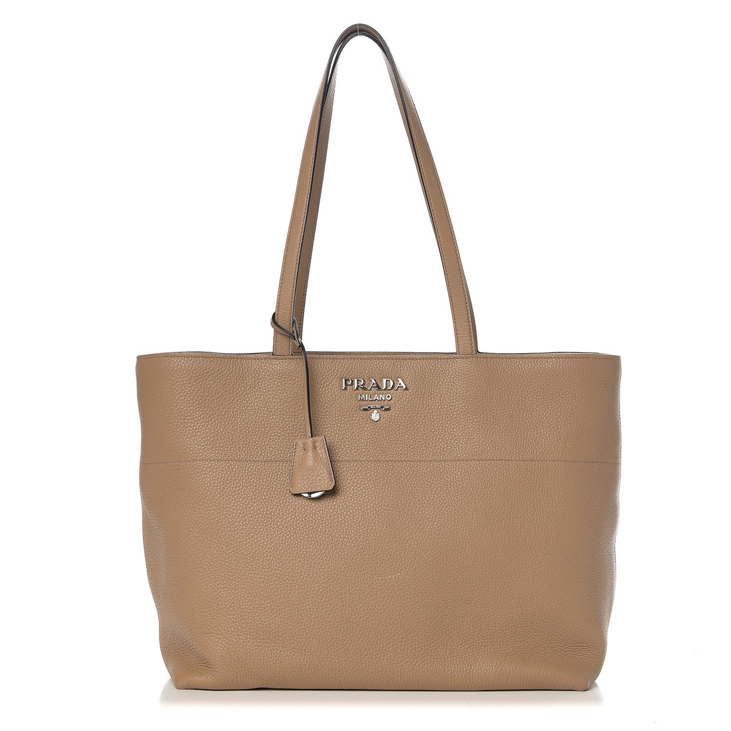 Vitello Phenix Zip Shopping Tote Cammeo