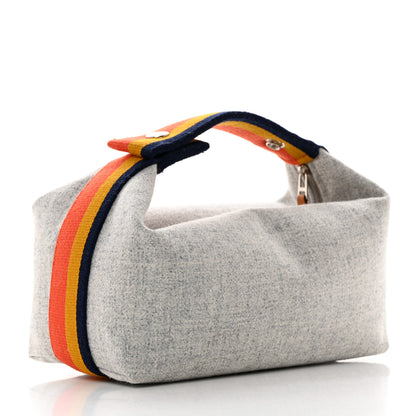 Hermes Canvas Small Bride-A-Brac Pouch Gris Flanelle 3 of 7