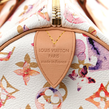 Louis Vuitton Watercolor Aquarelle Speedy 35 White 6 of 10