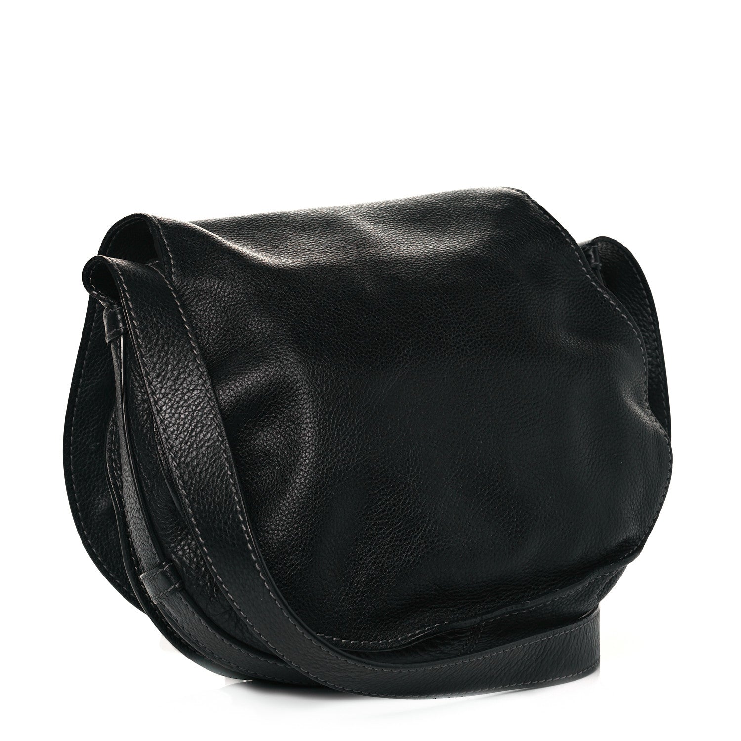 Chloe Calfskin Medium Marcie Round Crossbody Bag Black 3 of 16