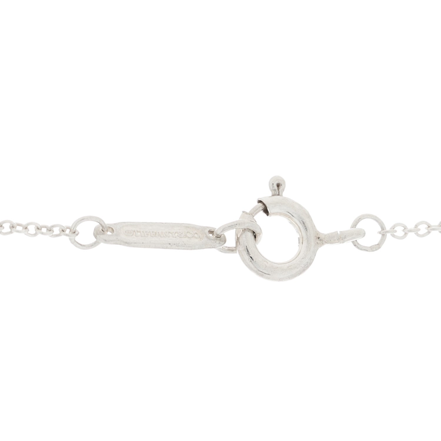 Tiffany Sterling Silver Rubedo Small Interlocking Circles Pendant Necklace 5 of 7