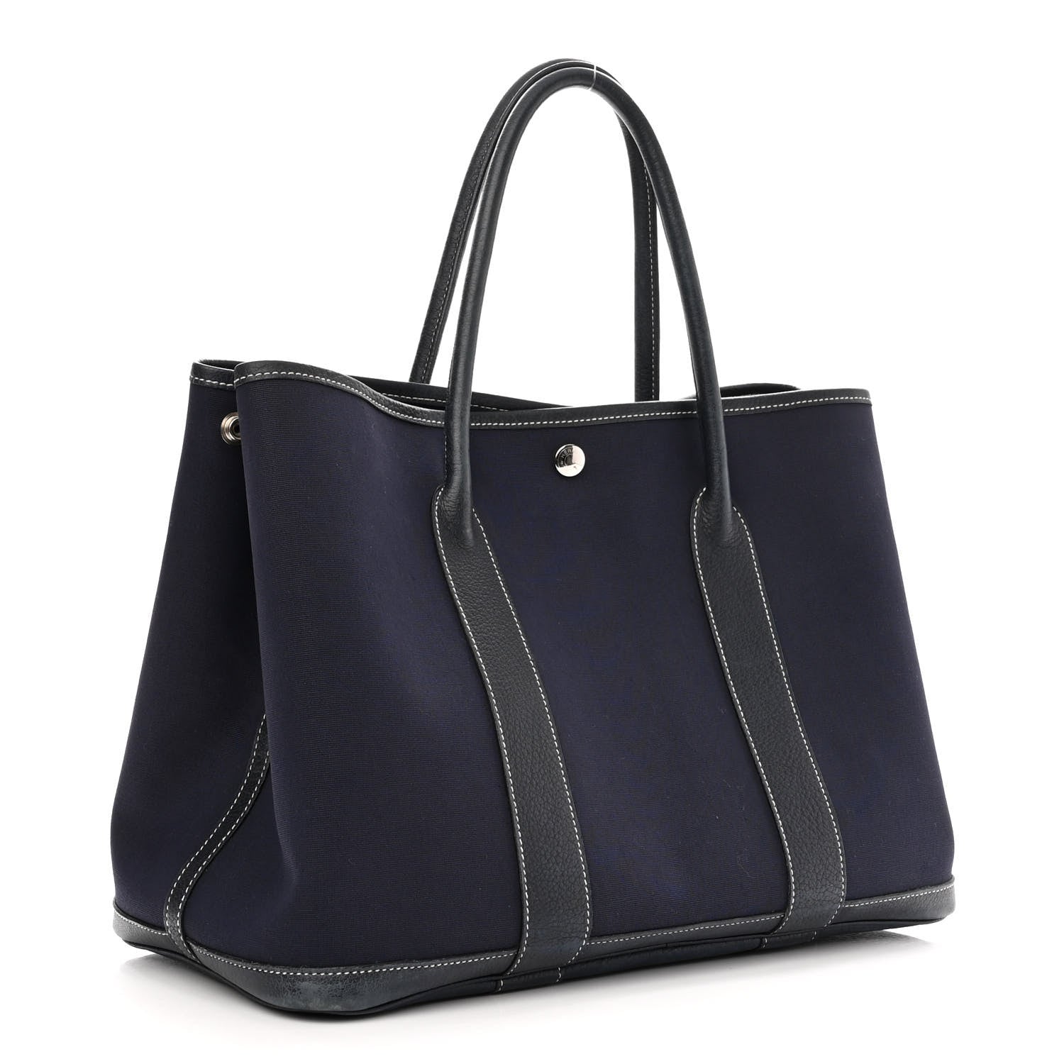 Hermes Toile Negonda Garden Party Tote 36 MM Bleu Marine 3 of 9