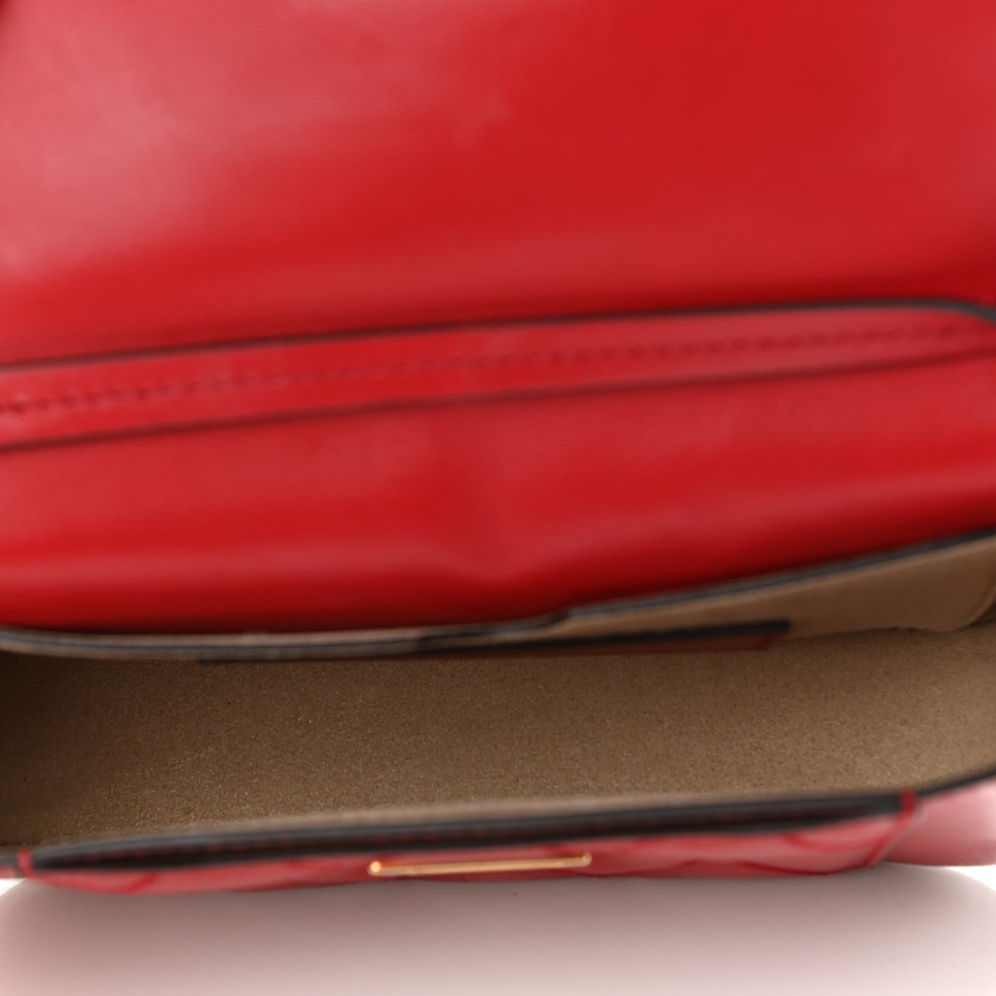 Goatskin Quilted GV3 Mini Pocket Convertible Bag Vermillon