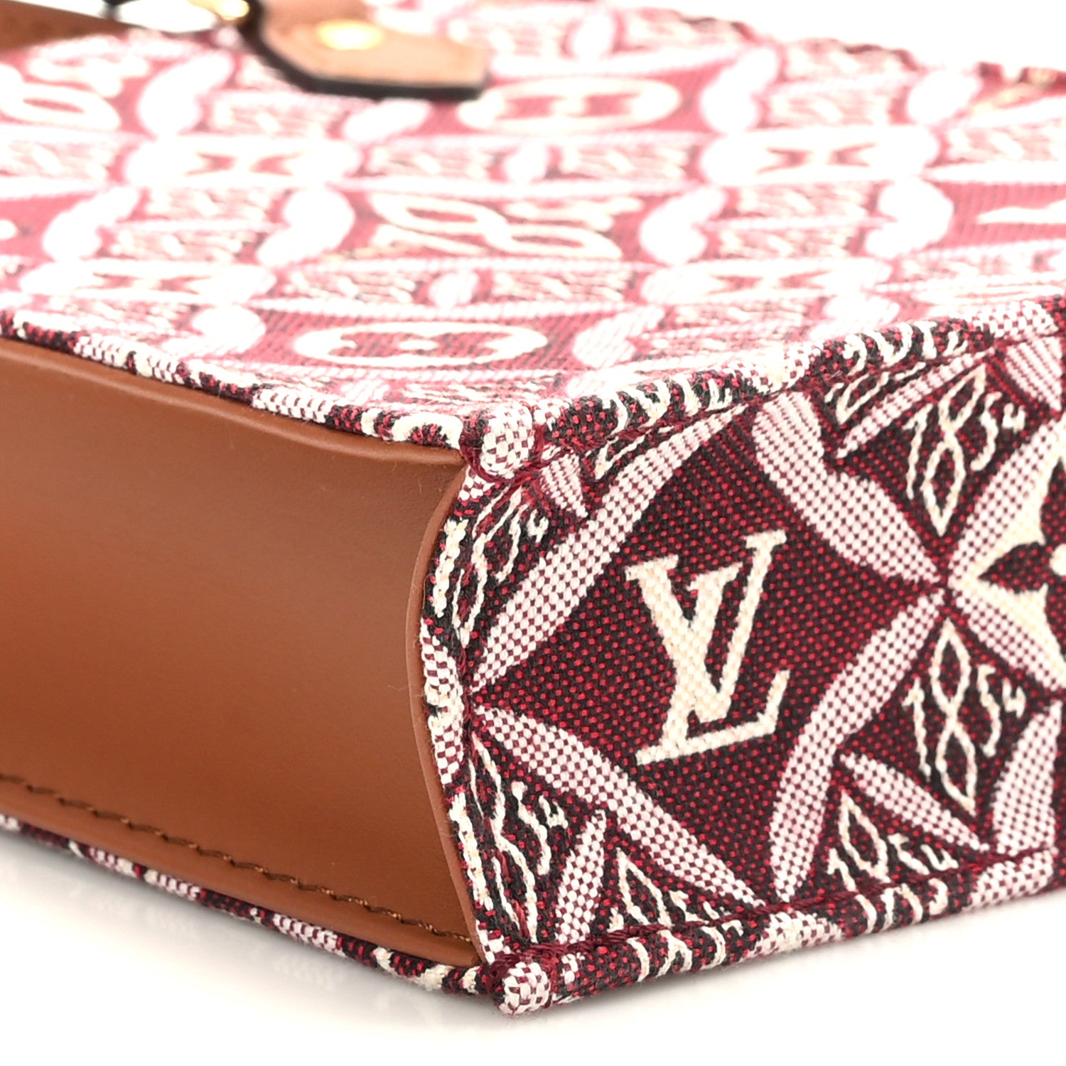 Louis Vuitton Jacquard Since 1854 Petit Sac Plat Bordeaux 7 of 8