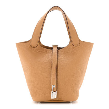 Hermes Taurillon Clemence Picotin Lock 18 PM Biscuit 1 of 11