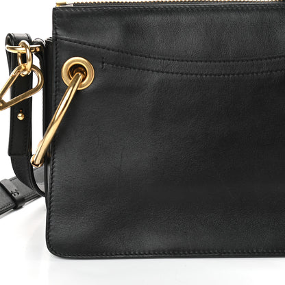 Chloe Calfskin Suede Small Roy Bag Black 9 of 9