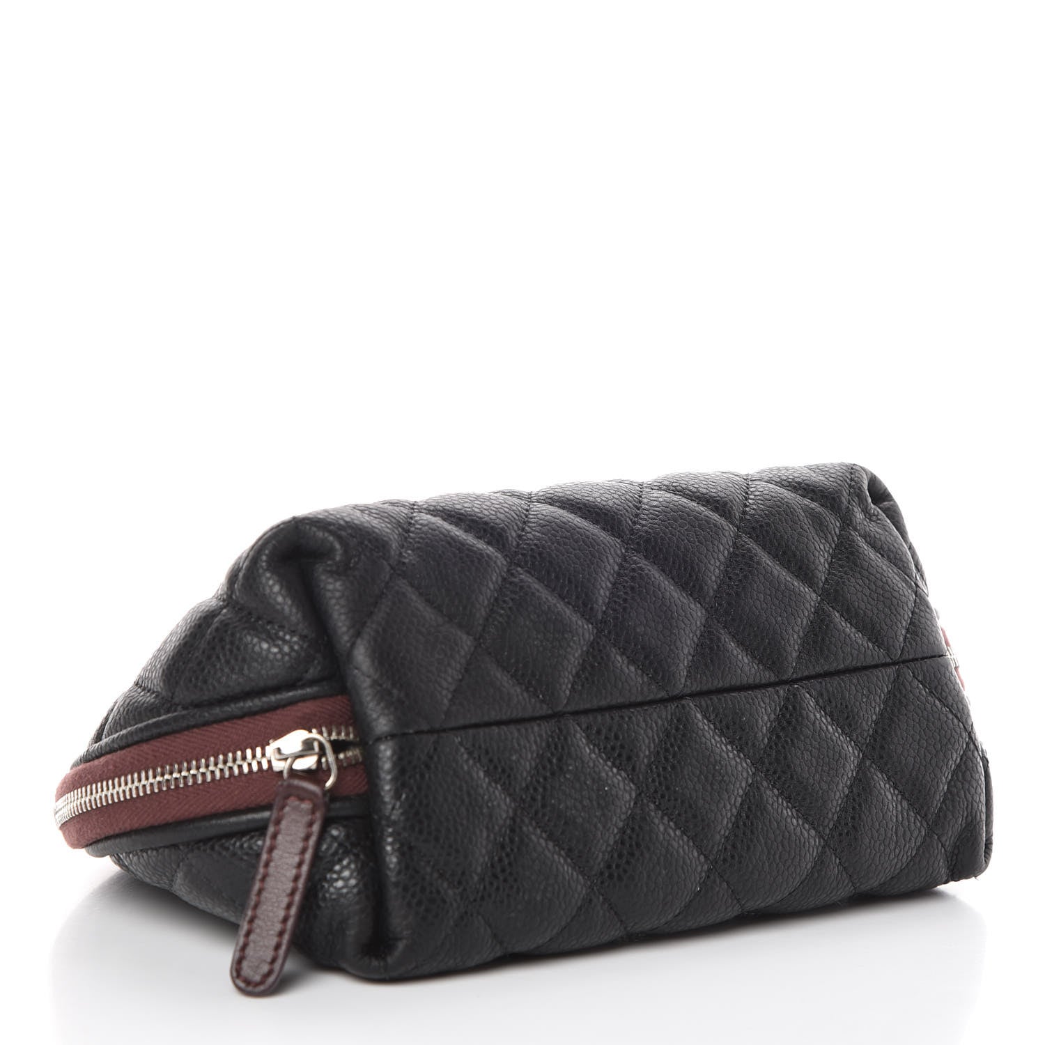 Chanel Caviar Quilted Cosmetic Case Black 4 of 9