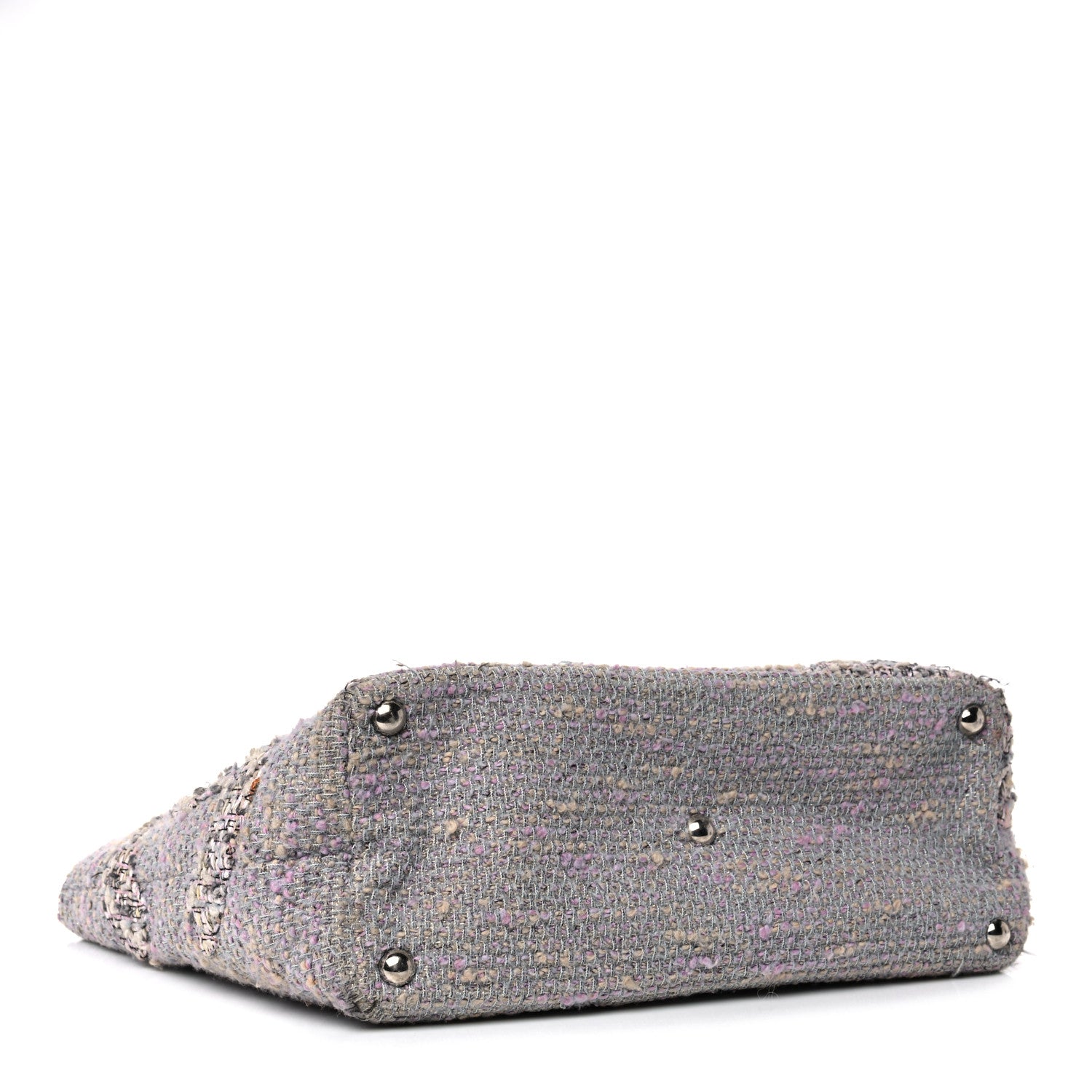Chanel Tweed Quilted Cambon Tote Grey 3 of 11